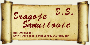 Dragoje Samuilović vizit kartica